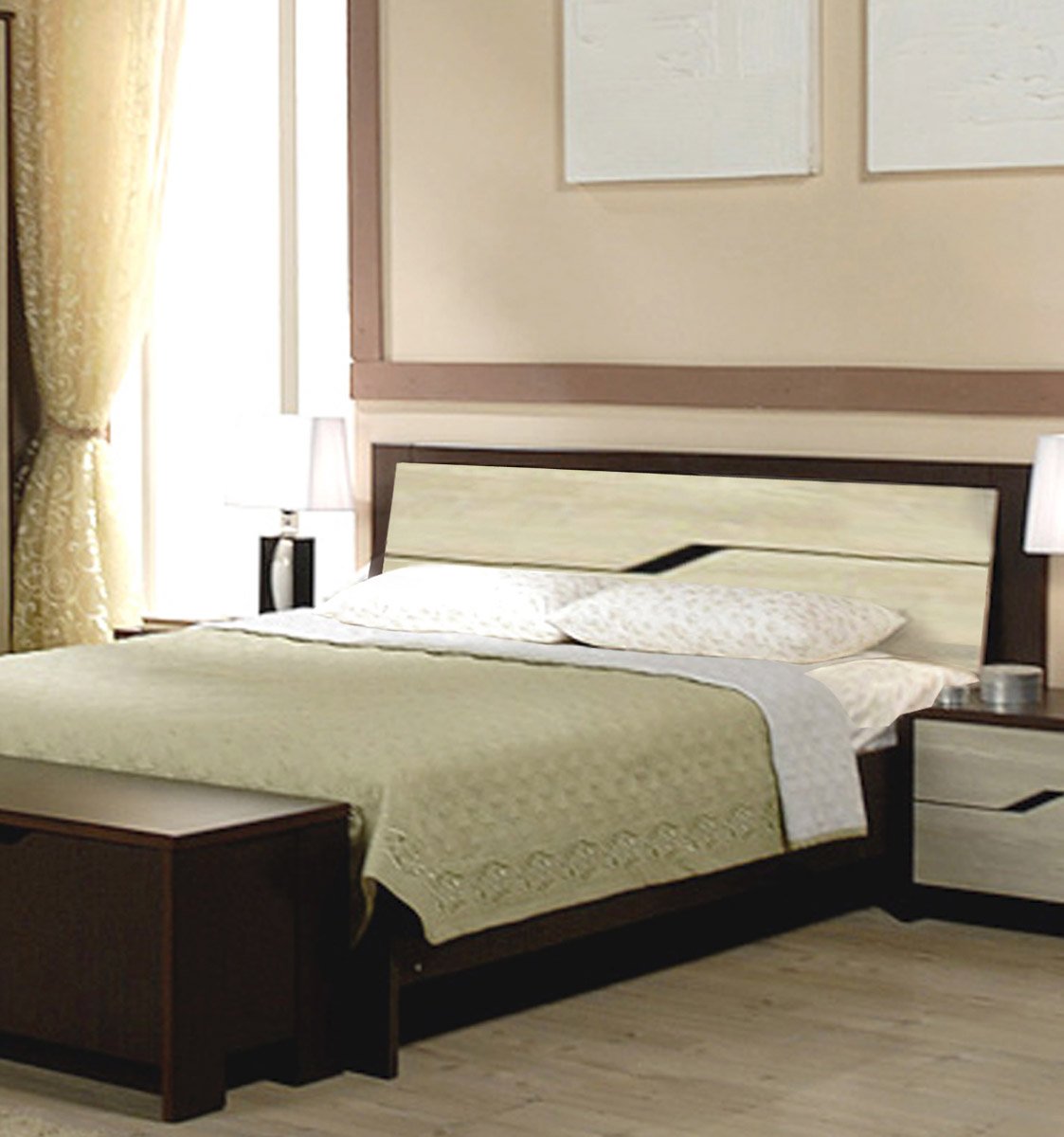 Двоспальне ліжко Домініка для спальні в класичному стилі